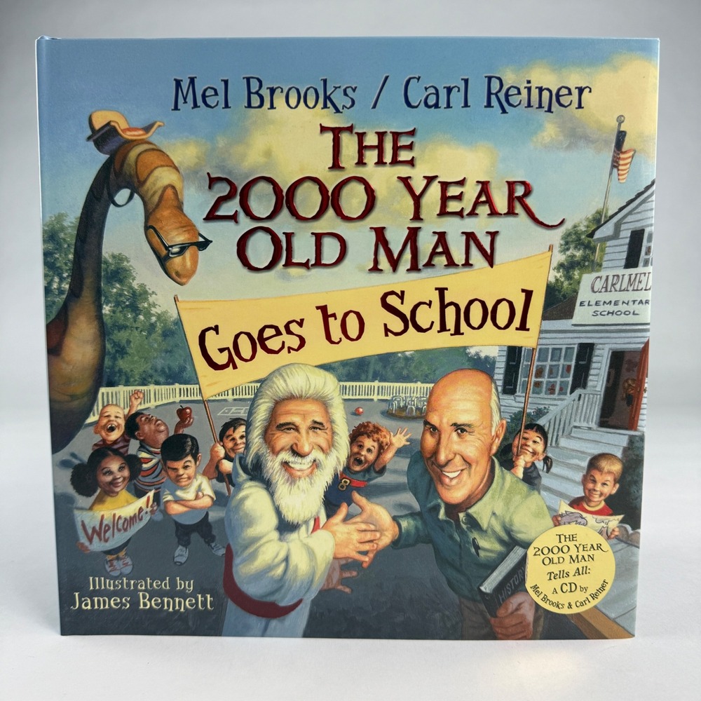 The‎ 2000 Year Old Man Goes to School Mel Brooks Carl Reiner Hardcover CD 2005
